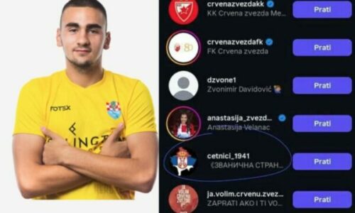 Klubi kroat përjashton lojtarin që ndiqte faqe nacionaliste serbe, edhe kundër Kosovës