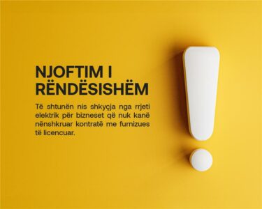 Të shtunën nis shkyçja nga rrjeti elektrik për bizneset që nuk kanë nënshkruar kontratë me furnizues të licencuar