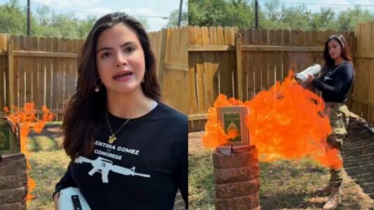 Kandidatja republikane për Kongresin amerikan djeg Kuranin, zotohet t’i japë fund Islamit në Teksas