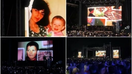Yll Limani me fjalim prekës gjatë koncertit në Shkup, falënderoi familjen nga Gostivari që i strehoi gjatë luftës