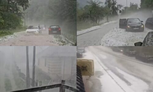 Stuhi shiu e breshëri, vërshohet rruga për në Brezovicë – ndërpritet qarkullimi