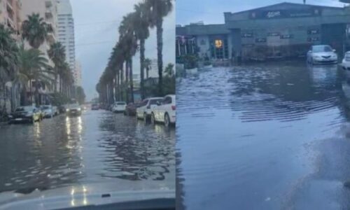 Durrësi përfshihet nga reshjet e dendura, uji mbulon rrugët