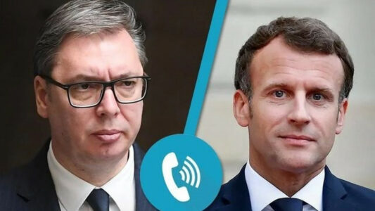 Vuçiqi bisedon me Macronin, flasin edhe për Kosovën