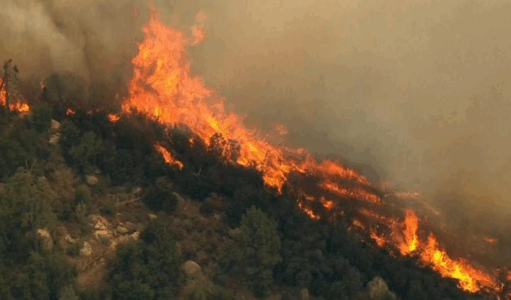 Shtatë fshatra të djegura në Gramsh, zjarri ende jashtë kontrollit