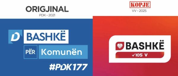VV e vjedh sloganin “Bashkë”, të njëjtin e kishte përdorur PDK në Zgjedhjet Lokale 2021