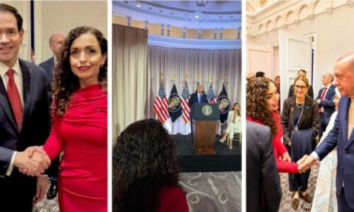 Osmani ndan foto nga pritja e Presidentit të SHBA’së: Diskutime në interes të Kosovës