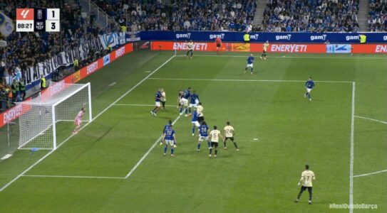 Barcelona e “nokauton” Oveidon, Araujo shënon gol për ta përmbyllur dilemën e fituesit