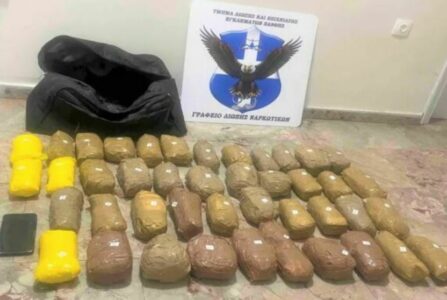 Arrestohet me 21.5 kg drogë, shqiptari në Greqi