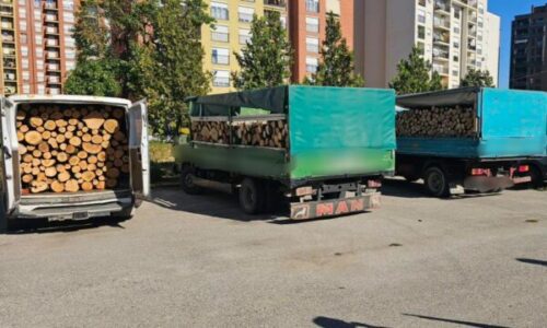 Policia në Ferizaj sekuestron tre automjete me dru të transportuar pa dokumente