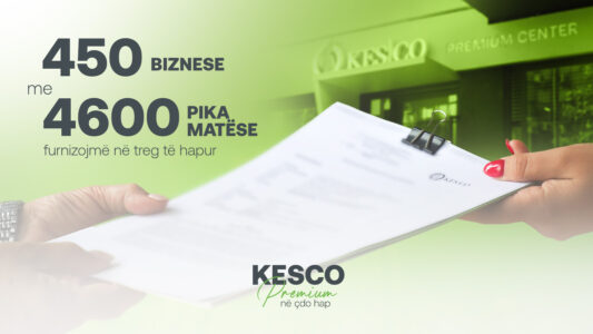 Me 450 kontrata dhe mbi 4600 pika furnizimi, KESCO udhëheq bashkëpunimet me bizneset në tregun e hapur të energjisë