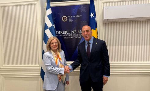 Haradinaj kërkon njohjen nga Greqia në takimin me ambasadoren Vakali