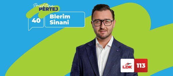 Blerim Sinani, kandidat për Asamblenë Komunale të Prishtinës nga LDK-ja