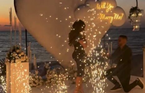 Martohet Melinda Ademi, momenti i propozimit