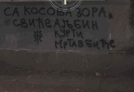 Grafite kërcënuese ndaj Kurtit në veri, rasti iniciohet si kanosje