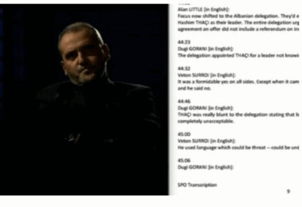 Pyetet nëse Thaçi e kërcënoi Surroin në Rambuje, Rubin: Dallohet kërcënimi fizik nga ai moral