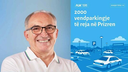 Shaqir Totaj prezanton master-planin për 2 mijë vendparkingjet e reja në Prizren