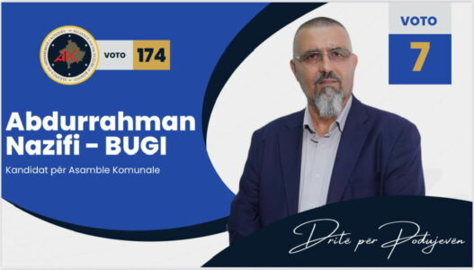 Abdurrahman Nazifi – Bugi, zëri i çlirimtarëve në garën për Asamblenë e Podujevës