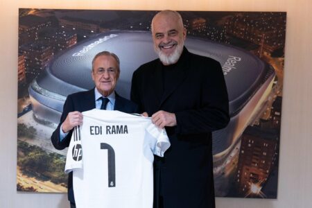 Edi Rama zbulon arsyen pse u takua me presidentin e Real Madridit, Florentino Perez