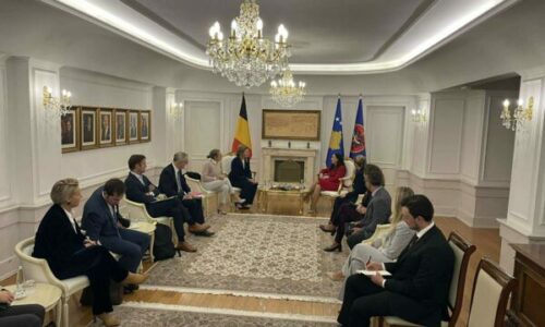 Osmani pret në takim dy ministret e qeverisë belge