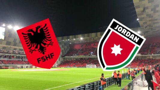 Ndeshja Shqipëri-Jordani, formacionet zyrtare