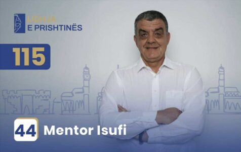 Mentor Isufi: Prishtina meriton më shumë, e unë dua të kontribuoj për ta bërë atë realitet