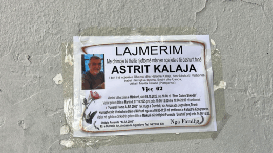 Nesër varroset Astrit Kalaja – gjyqtari që u vra brenda Gjykatës së Apelit në Tiranë