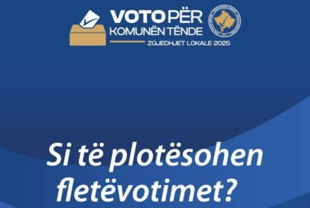 KQZ-ja me udhëzime si të plotësohen fletëvotimet