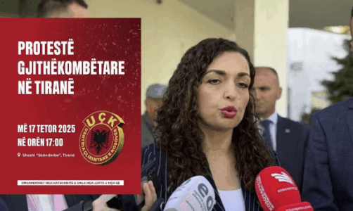 Osmani mbështet protestën kundër Speciales në Tiranë: Lufta e UÇK-së ka qenë e drejtë