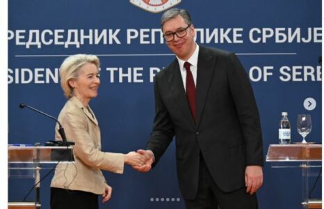 Dialogu Kosovë-Serbi, temë e takimit të Von der Leyen me Vuçiqin