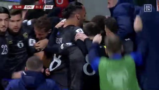 Fisnik Asllani bombardon portën e Sllovenisë