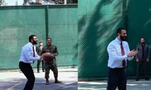 Presidenti i Sirisë shijon ndeshjen e basketbollit me komandantët amerikanë pas mbërritjes në SHBA