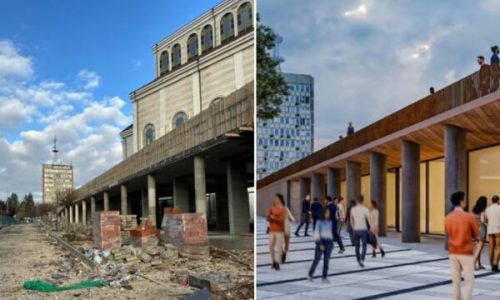 Përparim Rama ndan pamje: Mirëmengjësi nga sheshi “Xhorxh Bush”, i cili po merr formë