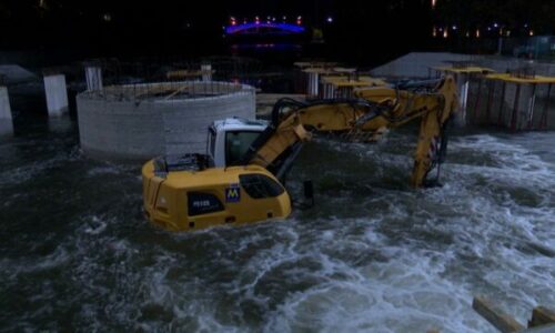 Uji përmbyt punishten e urës së re të Ibrit