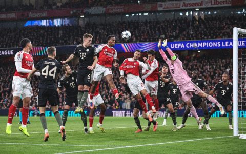 Arsenali dominon Bayernin, lider i vetëm në Champions