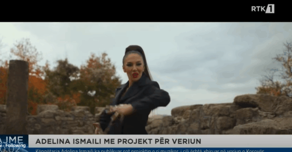 Ndodh edhe kjo, RTK në edicion qëndror të lajmeve jep lajmin për projektin muzikor të Adelina Ismailit, të realizuar në veri