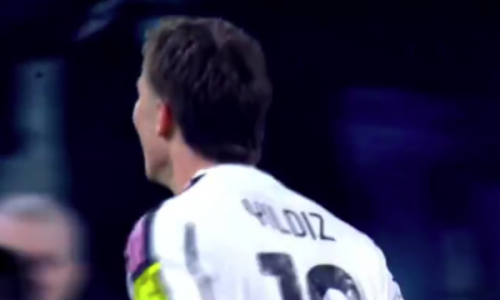 Juventusi rikthen rezultatin në fund të pjesës së parë, Yildiz me dygolësh