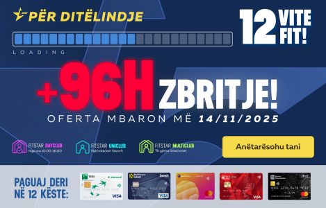 FiveStar Fitness nuk ndalet – edhe 96 orë për të festuar 12 vite!