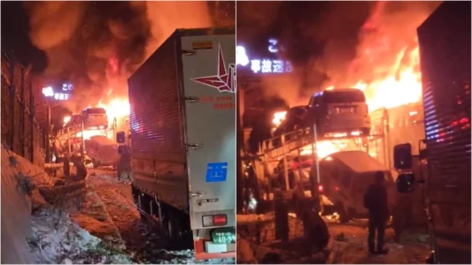 Aksident i rëndë mes 50 veturave: Autostrada përfshihet nga flakët në Japoni