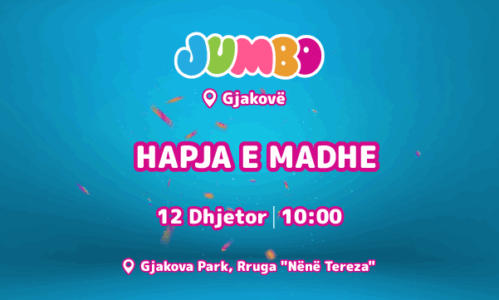 JUMBO vjen të premten në Gjakovë. Hapja e madhe më 12 Dhjetor, 10:00
