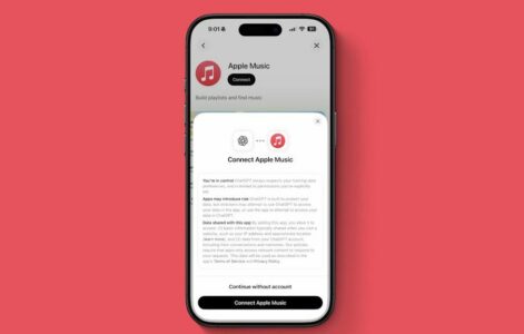 ChatGPT lidhet me Apple Music