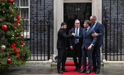 Dy orë e gjysmë bisedime mes Zelenskyt, Macronit, Merzit e Starmerit në Londër – çfarë dihet