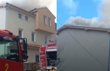 Zjarri përfshin kulmin e një shtëpie në lagjen “Bregu i Diellit” në Prishtinë