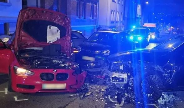 Aksidentohen 8 vetura në Gjermani  dëmet mbi 100 mijë euro