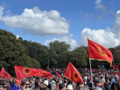 Protestë në Shkup për ish-krerët e UÇK-së që po gjykohen në Hagë