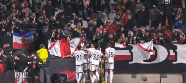 Rayo Vallecano në avantazh ndaj Dritës, super gol i realizuar