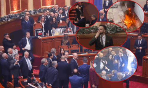 Kuvendi në Shqipëri e mbyll vitin me kaos e tensione, çfarë ndodhi në seancën me tym, sharje e zhurmë