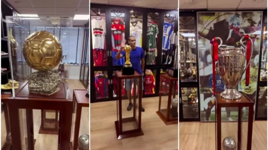 Një dhomë vetëm për trofe: Shikoni si duket “muzeu” që tregon karrierën e Rivaldos