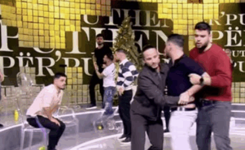 Kërset grushti në një emision shqiptar (VIDEO)