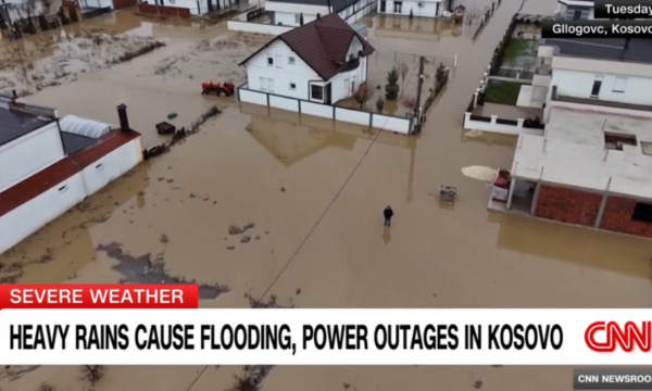 CNN raporton për vërshimet në Kosovë  publikon pamje nga situata në Drenas