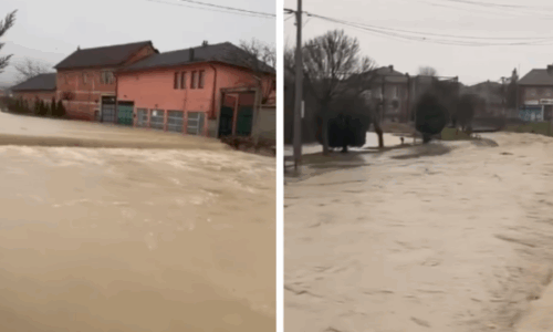 Vërshime të mëdha në Ratkoc të Rahovecit